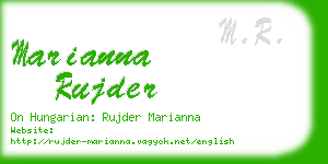 marianna rujder business card